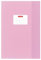Herlitz 5 Heftumschläge/Hefthüllen Din A4 / Baststruktur (Rosa, 5er Pack | A4)