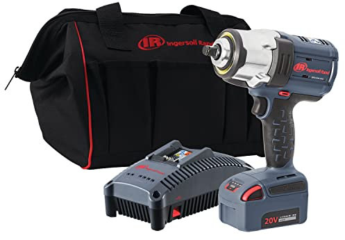 Ingersoll Rand W7152-K12 - Kit avvitatore a percussione senza fili da 1/2, 20 V, coppia di serraggio dadi da 1500 ft-lbs, 1 batteria e caricabatterie