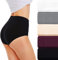 TUUHAW Culottes Femmes Lot de 5 Coton Taille Haute Slips Shorties Elasticité Ventre Plat Multicouleur-1 XL