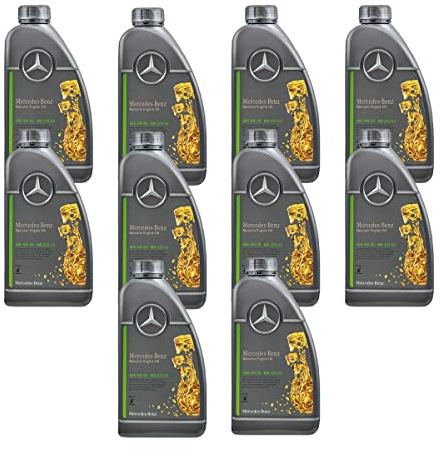 10x1L Original Mercedes Synthetic Motoröl 5W-30 229.52 A 001 989 37 01 BGA6