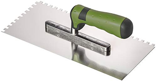 Colorus Profi Zahnkelle 280 × 130 mm – 6 mm Zahnung – Edelstahl rostfrei – 2K Softgriff – Zahnspachtel für Fliesenkleber, Putz & Trockenbau