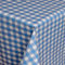 Wachstischdecke Wachstuch Tischdecke Gartentischdecke abwaschbar rund 138 cm kariert Blau Weiss