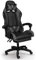TRISENS Gaming-Stuhl mit Fußstützen - Bürostuhl ergonomisch stufenlos einstellbar - Gamer Chefsessel, Computer Office Chair, Schreibtischstuhl, Büro Stuhl, Farbe:Schwarz/Grau