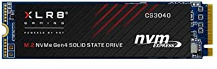 PNY XLR8 CS3040 M.2 NVMe Gen4 x4 SSD Interno 2TB, Velocità di Lettura fino a 5600 MB/s, Velocità di Scrittura fino a 4300 MB/s
