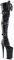 TIKENBST tacchi donna Tacchi Alti 20CM Tacco Alto Sopra Il Ginocchio Stivali Stile Copertina Della Rivista Modello Di Ripresa Stivali Lunghi,Black-38