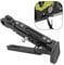 Motorrad Kickstand, Universal Motorcycle Side Stand Verstellbare Fußstütze Parkbein Kickstand Unterstützung, Stativhalter Schwarz