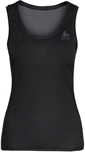 Odlo Damen Active F-dry Light Funktionsunterwäsche Tanktop, Schwarz, XL EU