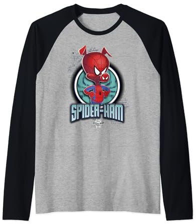Marvel Spider-Man Spiderverse Spider-Ham Pose Raglan