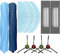 Lot de 11 kits de rechange pour Ecovacs Deebot OZMO T9 AIVI, T9 AIVI +, T9 PRO, T9 MAX, 2 brosses principales, 3 chiffons serpillères, 2 filtres, 4 brosses latérales