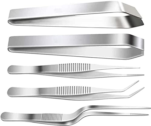 5 Pezzi Pinze da Cucina Pinzette,3 Pezzi Pinzette da Cucina