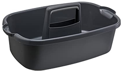 HANBOLI Cesta de Almacenamiento portátil, Carrito de Limpieza, Organizador de Almacenamiento con asa para lavandería, cestas de Almacenamiento de baño
