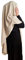 Yaqeen Dreieck Diamant Khimar Jazz Hijab für Muslima Kopftuch, Tube, islamisches Gebetskopftuch, beige