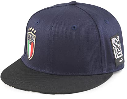 PUMA Unisex Italy Culture Kappe mit flacher Krempe, peacoat, Einheitsgröße