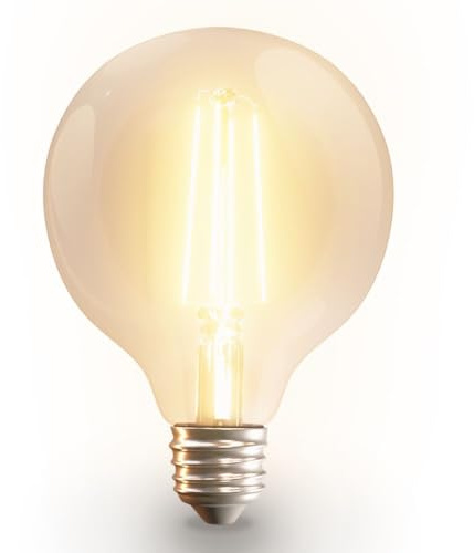 HOFTRONIC - Smart Filament LED Lampe E27 Globe - G95 - WiFi & Bluetooth (seamless connect) Glühbirne - 7W 806lm - 1800(warmweiß)-6500K(Kaltweiß) - kompatibel mit Alexa & Google