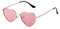 ADEWU Polarisierte Sonnenbrille Herzform Party Brille Herz Brille Vintage Ultra-Leicht Metall Rahmen für Valentinstag