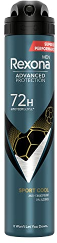 Rexona Deodorant Advanced Protection 72h Sport Cool Antitranspirant für Herren, 200 ml