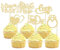 Gyufise 24Pcs Bride to Be Cupcake Toppers Gold Glitter I Do Love Heart Ring Miss To Mrs Cupcake Picks Bridal Shower Cake Decorations for Wedding Engagement Bachelorette Party Supplies