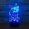 Xdorra Französische Bulldogge Nachtlicht Bulldogge 3D LED Illusion Schreibtisch Lampen, 7 Farben ändern Geburtstag Weihnachtsgeschenke für Männer Frauen und Zimmer Dekor…