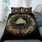 XPINGO Erwachsene Bettwäsche Wikinger 220x240 cm 3teilig Jungen und Mädchen Mikrofaser Weiche Winter Warm Bettbezüge mit Reißverschluss 3D Wikinger Bettbezug mit 2 Kissenbezüge 80x80 cm