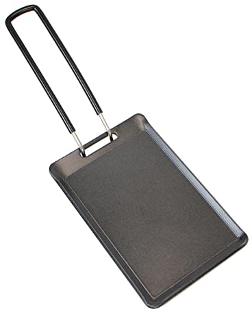 SPYMINNPOO Mini-Grillplatte, Eisen, Tragbar, Kompakt, Leicht zu Reinigen, BBQ-Grillpfanne für Camping zu Hause Im Freien