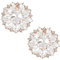 FINGERINSPIRE 1 Paar Runde Blume Strass Schuhclips Roségold Kristall Schuhschnalle Funkelnde Abnehmbare Schuhschmuck Charms Für Hochzeitsschuhe High Heel Hut Tasche Schmuck Schuhclip Für Damen