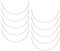 6 Pairs of Underwire Replacement for D Cup, Stainless Steel Bra Wire