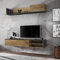 Paris Prix Ensemble Meuble TV Dallas 180cm Chêne & Gris