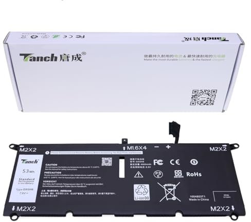 Batterie d'ordinateur portable P114G001 HK6N5 DXGH8 H754V 0H754V pour Dell XPS 9380 Inspiron 5391 Vostro 5390 XPS 13-9370 7,6 V 6950 mAh