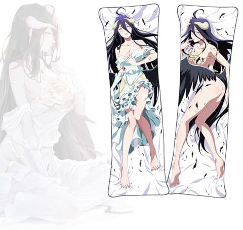Anime Kissenbezüge Overlord Albedo Anime Körper Kissen Dakimakura doppelseitiger Körperkissenbezug