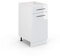 Vicco Armario de baño Mediano Fame-Line, Blanco Alto Brillo/Blanco, 40 x 81.6 cm