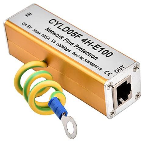 Rj11 12×6×4 Rj45 Rj11 Adattatore Ethernet Protezione Tuono Illuminazione Scaricatore 5v Protezione Rj11 Protezione