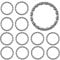 Jushion 12 Stück Fahrrad kugellager, Fahrrad Kugellager Steuersatz, Kugelring Vorderrad Käfigkugellager 40mm, Fahrrad Tretlager Schwenkkugel Bearings kugellager Fahrrad BMX Bike Accessories