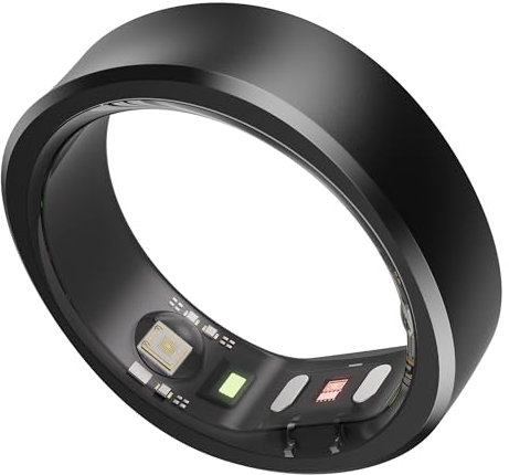 RingConn Gen 1, Smart Ring Men/Women, No App Subscription, Size First with Sizing Kit, Smart Ring Health Tracker, 7-Day Battery Life, Fitness & Sleep Tracker for iOS & Android (Black, Size 10)