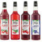 Sciroppo - Fuego: fragola - melograno - ciliegia - ribes nero (4 x 1 L)