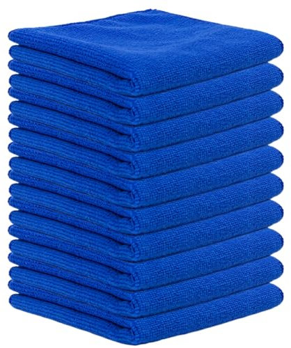 Huamengyuan Cleaning Cloths, Microfibre Cloths, Cleaning Cloths, Window Cloths, Microfibre Cloths, Dishcloths, Dishcloths, Washable Car Drying Cloth for Kitchen, Table, Bathroom, Car Wash, Pack of 10