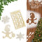 May Huang 4 Stück Wichtelschablone Fußabdrücke Wichteltür Zubehör Wichtel Zubehör Weihnachten Wichtel Schablone Weihnachtswichtel Wichtelhaus Wichteltüre Zubehör Holz Fußabdruck Schablonen