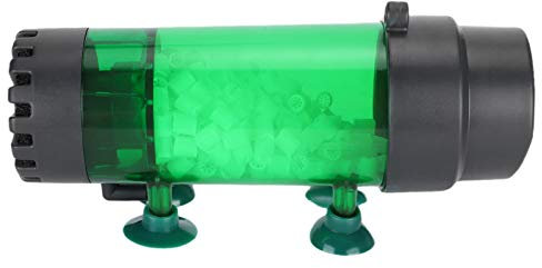 Qukaim Filtro per acquario, filtro a letto fluido, filtro biologico per bolle d'acquario con ventosa, filtro biologico per acquario, adatto per acqua dolce e salata, LH300