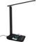 joyshie Lampe de Bureau LED avec Chargeur sans Fil Qi 15W, Pliable Lampe de Chevet Dimmable avec 5 Modes de Couleur et 5 Niveaux de Luminosité, Port de Charge USB, Pour Lecture Travail (Noir-Pro)