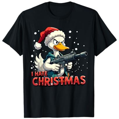 Ich hasse Weihnachten I Hate Christmas Fun Humor Anti Xmas T-Shirt