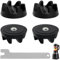 4 x Coupling 9704230, Blender Coupler Replacement Parts, Rubber Mixer Coupling Spindle Tool Replacement Part, Compatible with KitchenAid Models KSB52, KSB5, 5KSB52 and 5KSB5 (Mounting Key Included)