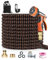150FT/45M Expandable Garden Hose, 3/4 & 1/2 Brass Fittings, 10-Function Spray Nozzle, Ideal for Gardening, Lawn Watering, and Home Cleaning