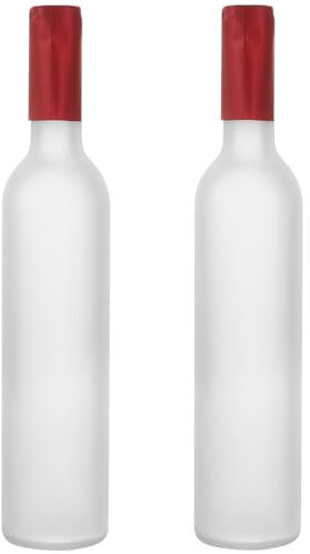 Alipis 2pièces Bouteilles Verre pour Vin De Bouteilles Vides pour Décoration Et Stockage De Boissons