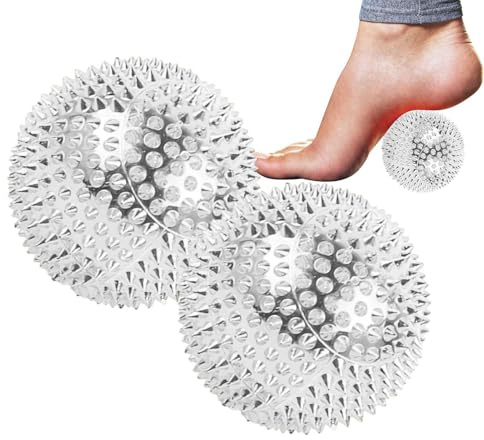 Spiky Magnetic Massage | Stachelnder Massagegeräte für Akupunkte und Hände | 1 Paar Squeeze Bälle mit dichten Stacheln für Kinder und Erwachsene Palmen, Beine, Füße