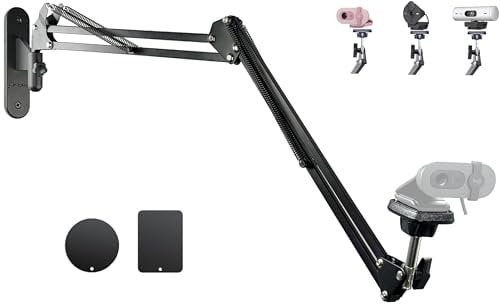 AceTaken Brio-101 Webcam Magnetic Wall Mount Holder Stand for Logitech Brio 100, Brio 300 301,Brio 500 501,C270,C310 webcams