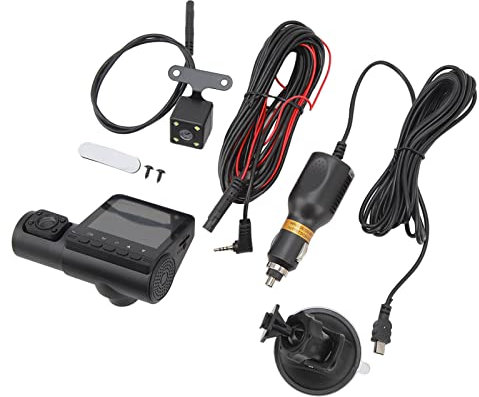 CAM CAM 1080p a 3 con, Fotocamera per Auto Tripla per Miglioramento e Registrazione