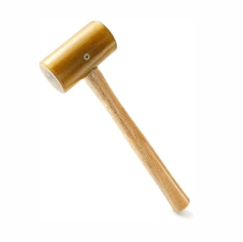 WUTA Rawhide Mallet, Leather Craft Hammer for Stamping & Jewelry Making,48mm Head Diameter