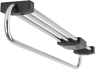 cyclingcolors porte manteau cintre cravate téléscopique coulissant penderie dressing meuble, 500mm noir/chrome