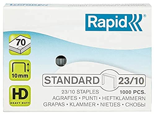 Rapid Heftklammern (23/10 mm, Standard, verzinkt) 1000 Stück