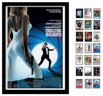 iPosters James Bond Memorabilia, Mehrfarbig, 30 x 40 cm, Gerahmtes Poster, Wohnzimmer
