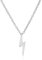 Winziger Minimalistischer Geometrischer Zick Zack Blitz Anhänger Halskette Für Frauen Teenager Aus .925 Sterling Silber